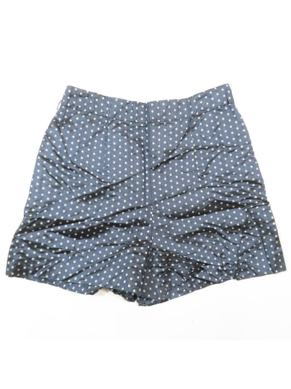 Dior Silk Shorts Pants Dots Polka 36 Navy